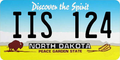 ND license plate IIS124