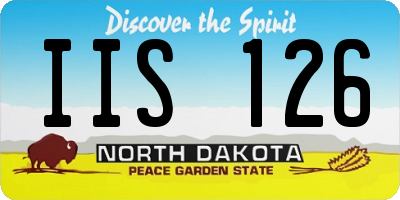 ND license plate IIS126