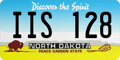 ND license plate IIS128