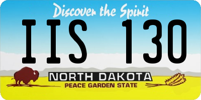 ND license plate IIS130