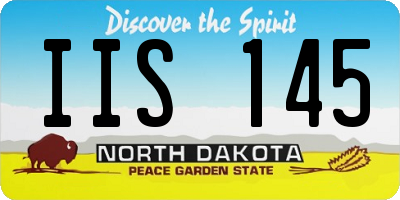 ND license plate IIS145