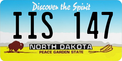 ND license plate IIS147