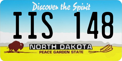 ND license plate IIS148