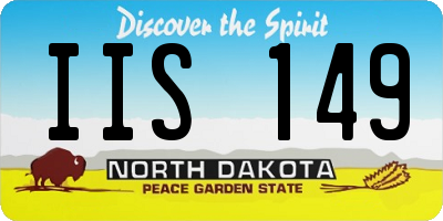 ND license plate IIS149