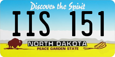 ND license plate IIS151