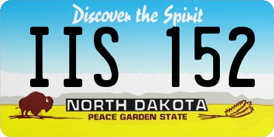 ND license plate IIS152