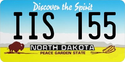 ND license plate IIS155