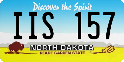 ND license plate IIS157