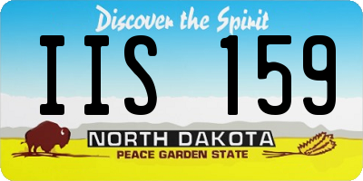 ND license plate IIS159