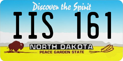 ND license plate IIS161