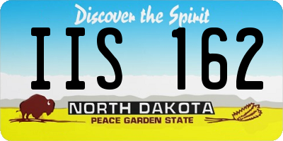 ND license plate IIS162