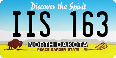 ND license plate IIS163