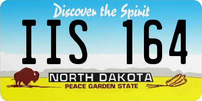 ND license plate IIS164