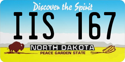 ND license plate IIS167