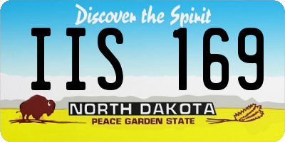 ND license plate IIS169