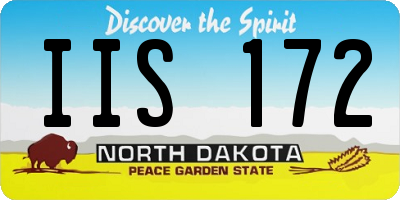 ND license plate IIS172