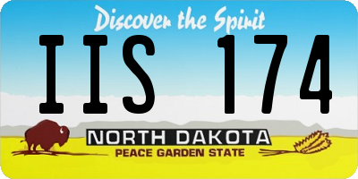 ND license plate IIS174