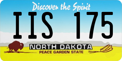 ND license plate IIS175