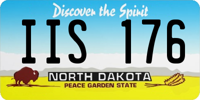 ND license plate IIS176