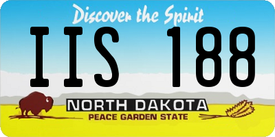 ND license plate IIS188