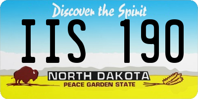ND license plate IIS190