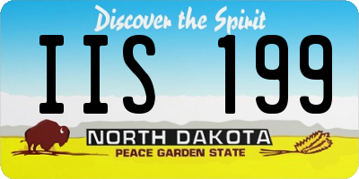ND license plate IIS199