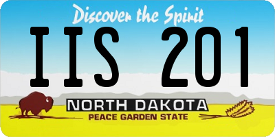 ND license plate IIS201