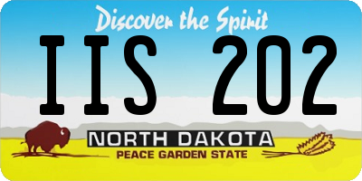 ND license plate IIS202