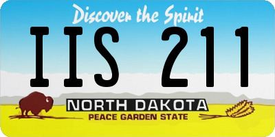 ND license plate IIS211