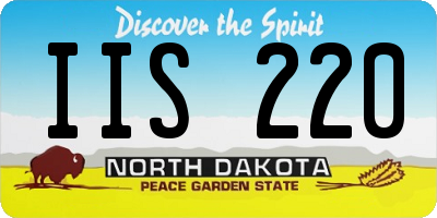 ND license plate IIS220