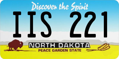 ND license plate IIS221