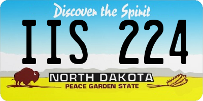 ND license plate IIS224