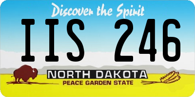ND license plate IIS246