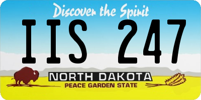 ND license plate IIS247