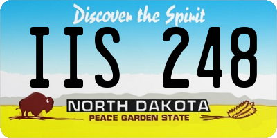 ND license plate IIS248
