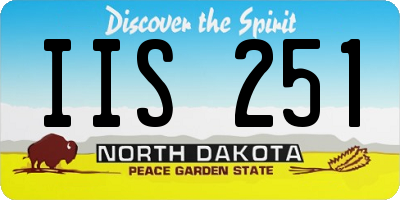 ND license plate IIS251