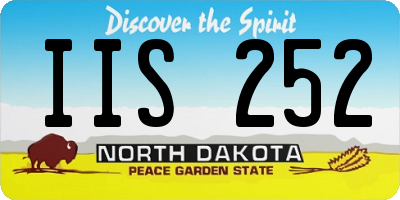 ND license plate IIS252