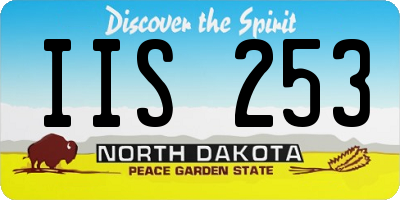 ND license plate IIS253