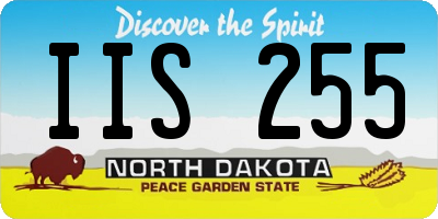 ND license plate IIS255