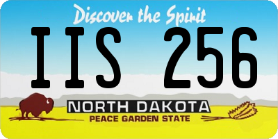 ND license plate IIS256