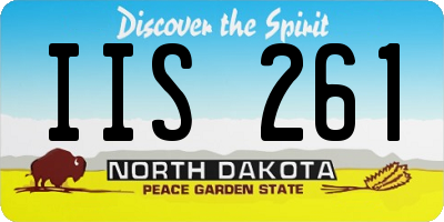 ND license plate IIS261