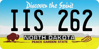 ND license plate IIS262