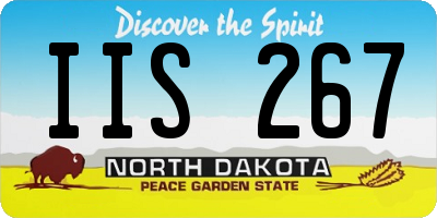 ND license plate IIS267