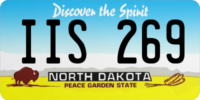 ND license plate IIS269