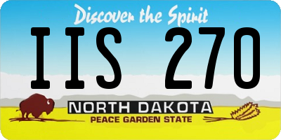 ND license plate IIS270