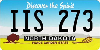 ND license plate IIS273