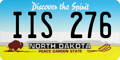 ND license plate IIS276