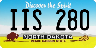 ND license plate IIS280