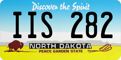 ND license plate IIS282