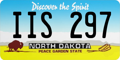 ND license plate IIS297